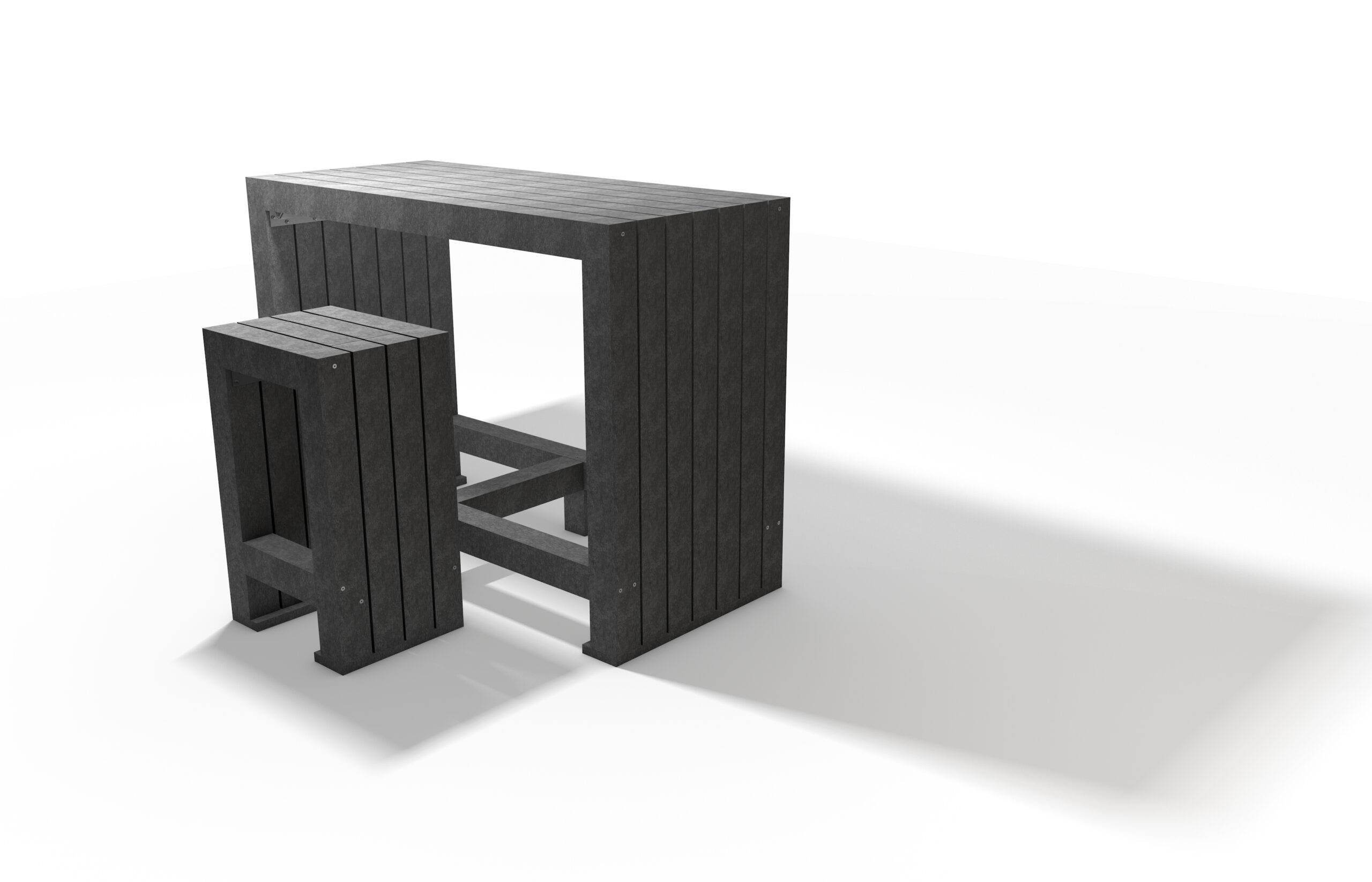 Calero high table set brown Calero High Table - Image 1