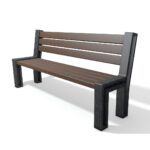Hyde Park Recycled Plastic Bench 165cm - Image 2