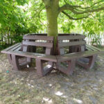 Gatton 1 Recycled Plastic Round Tree Bench - Image 6
