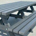 Salcombe Recycled Plastic Picnic Table 200cm in Black