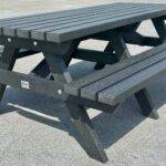 Salcombe Recycled Plastic Picnic Table 200cm in Black