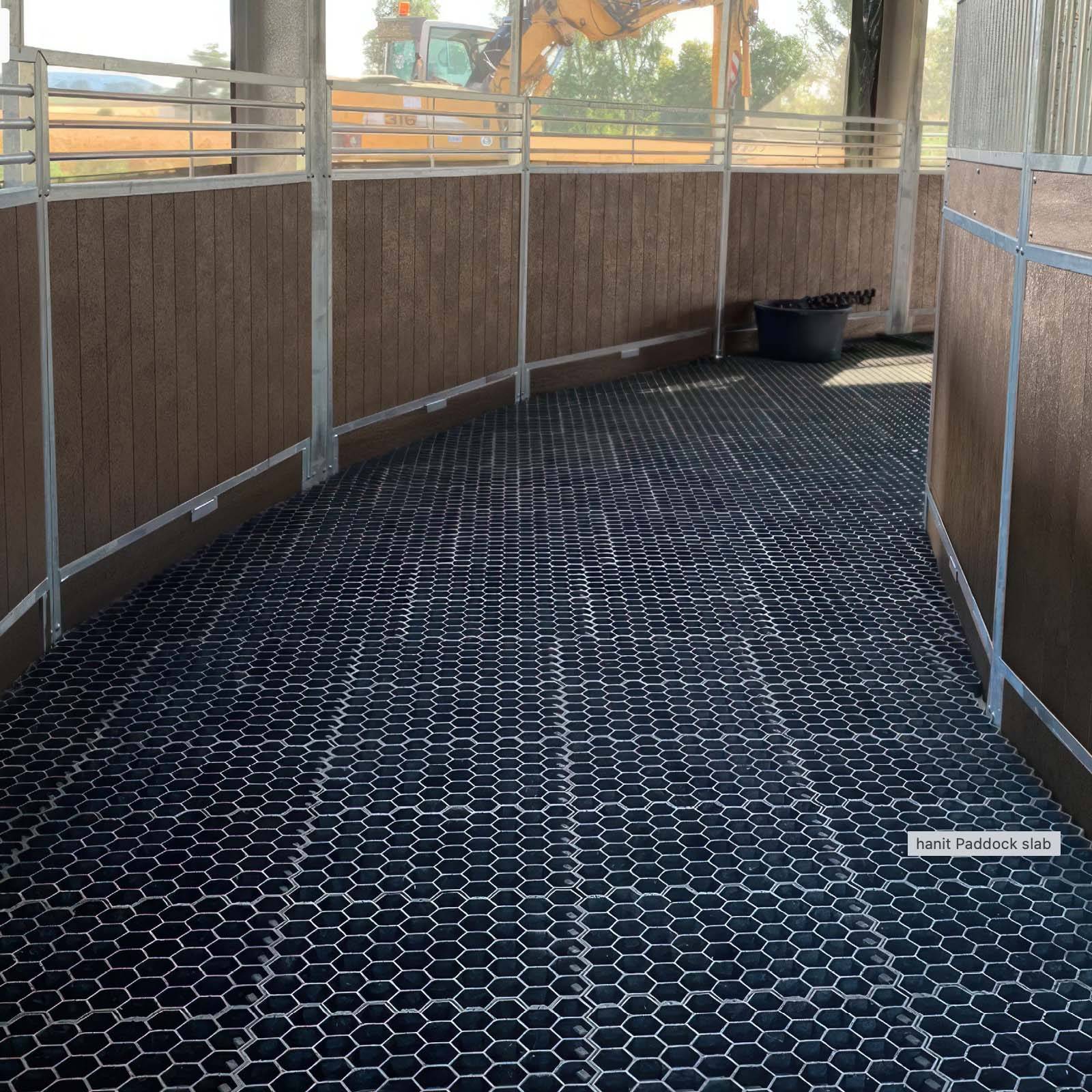 Black Recycled Plastic Paddock Slab