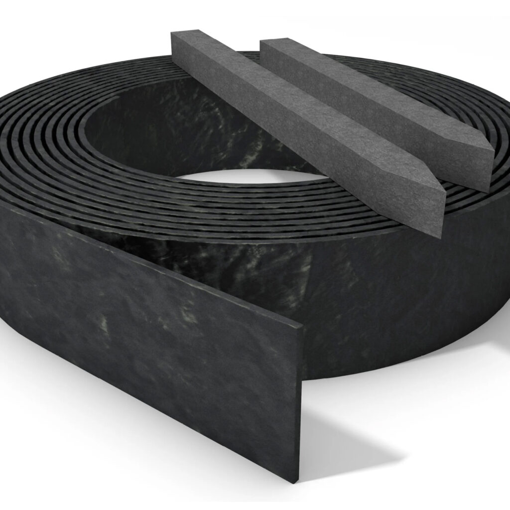Recycled Plastic Garden Edging in Anthracite 1.8m