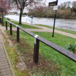 Knee Rail Fencing made with recycled plastic