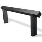 Black Knee Rail Fencing made with recycled plastic