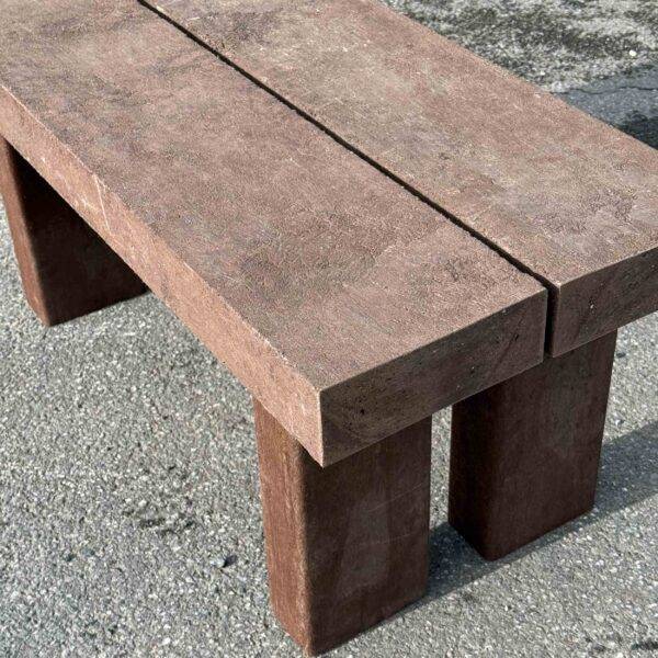 Recycled Plastic Sleeper Bench Brown 1m
