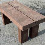 Recycled Plastic Sleeper Bench Brown 1m