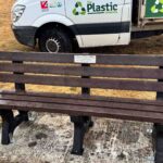 Eclipse Memorial Bench with Stainless Steel Plaque 2.0m - Image 3
